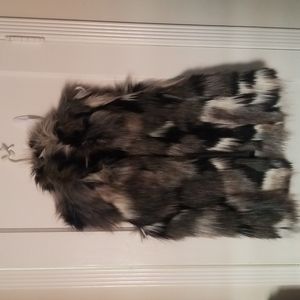 BHWM faux fir vest